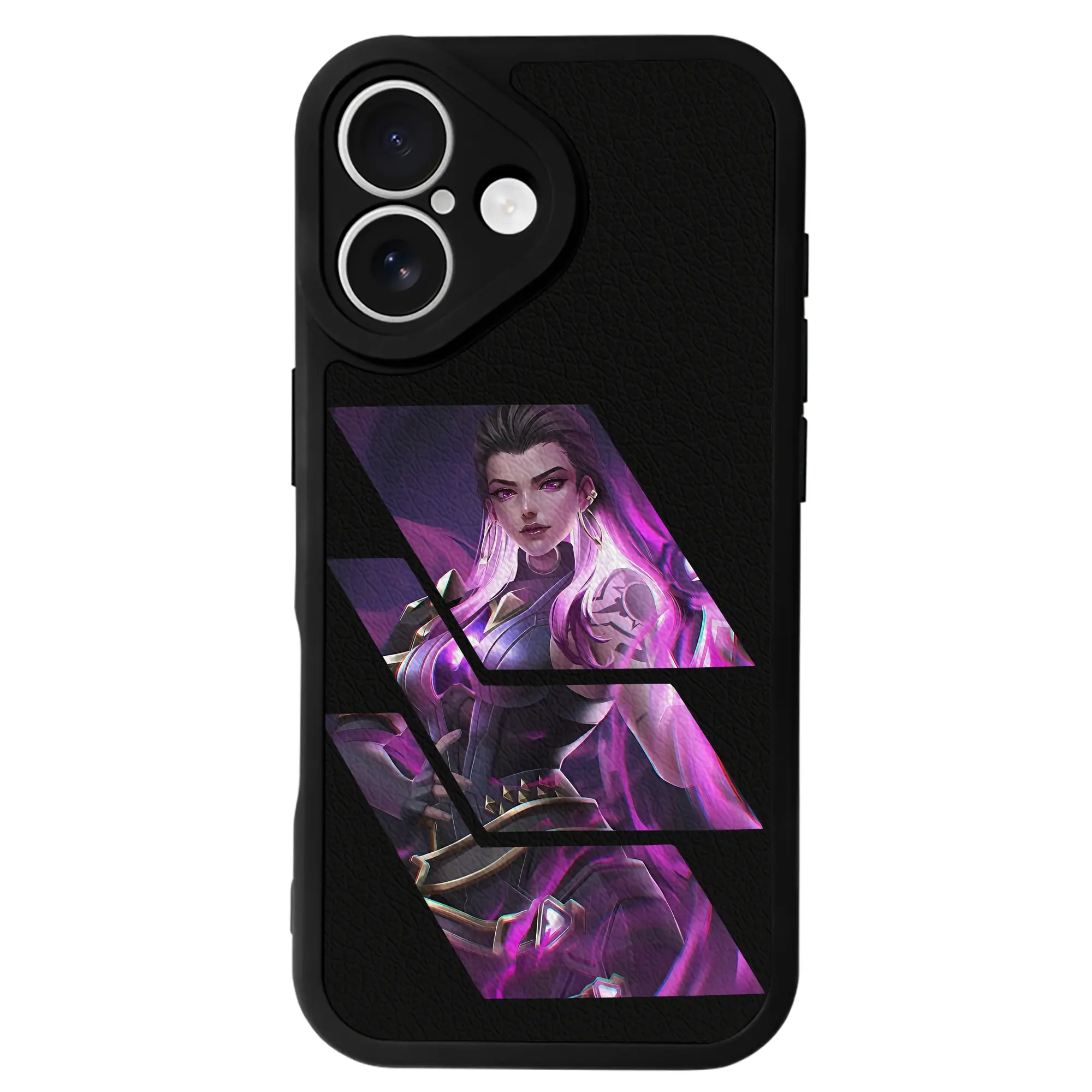 VALORANT グッズ,レイナ - IPhone 16シリーズ対応 ・ シリコンスマホケース ・ レザー調 ・ 高精度フィット ・ 耐衝撃 ・ ワイヤレス充電対応 ・ 精密カット